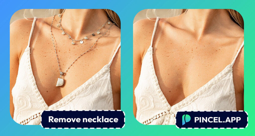 How to Remove a Necklace on Photo