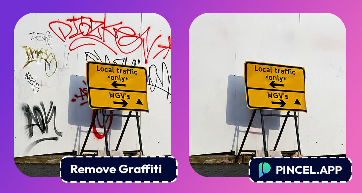 remove graffiti from wall picture