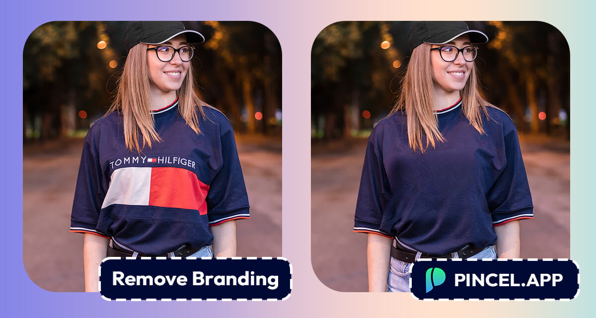 remove logo or design from clothes on photo