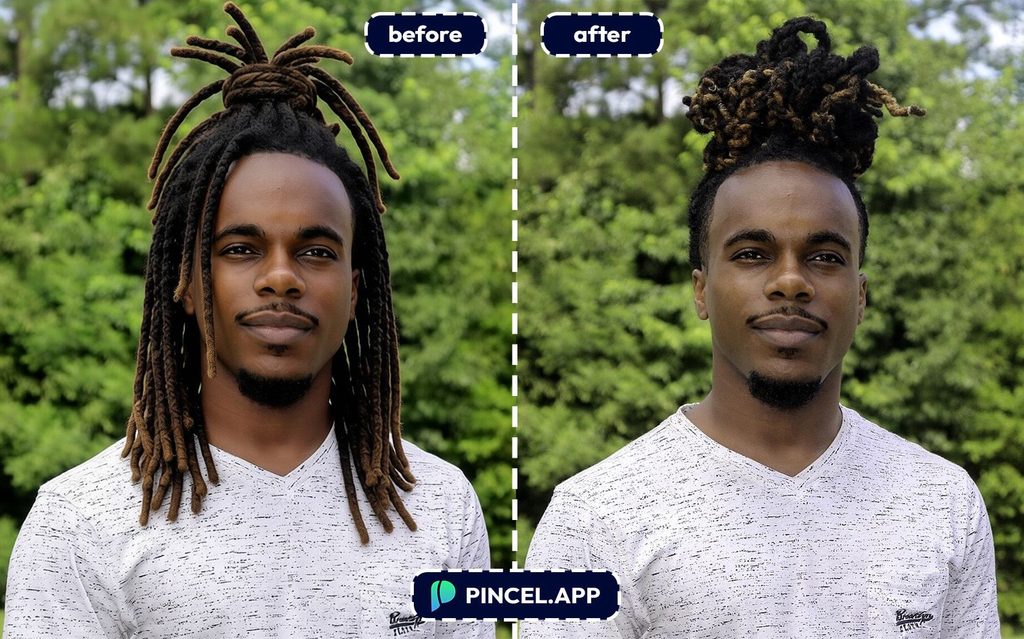 01_before-after-trying-a-new-hairstyle-with-pincel-AI-black-man-with-dreadlocks

