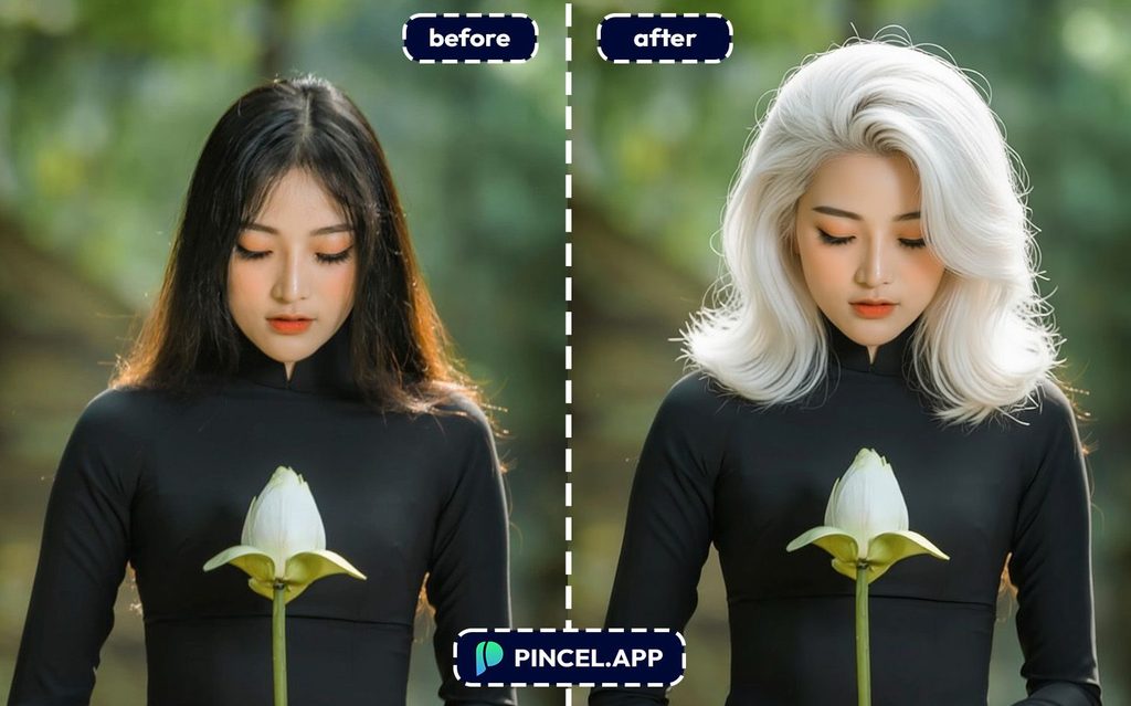 07_before-after-trying-a-new-hairstyle-with-pincel-AI-asian-woman-in-black-dress
