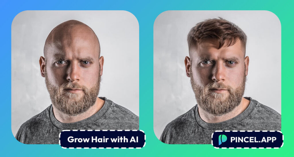 Add Hair to Bald Photo Using AI