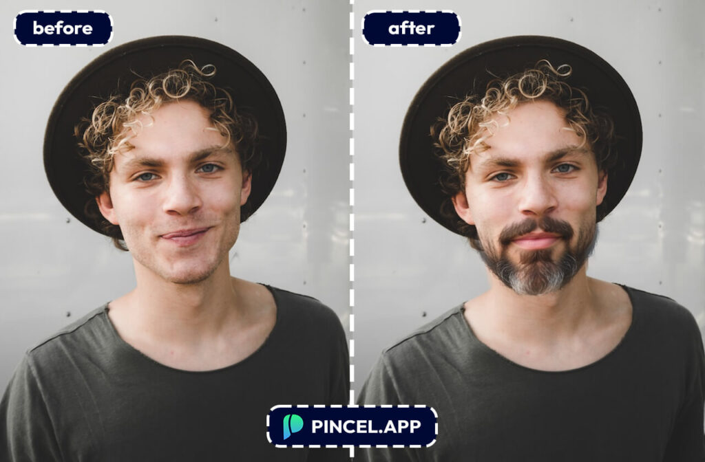 add realistic beard to photo