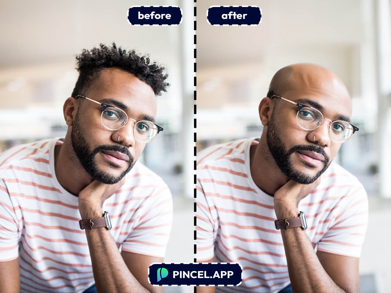 Best Bald Photo Maker Using AI Pincel