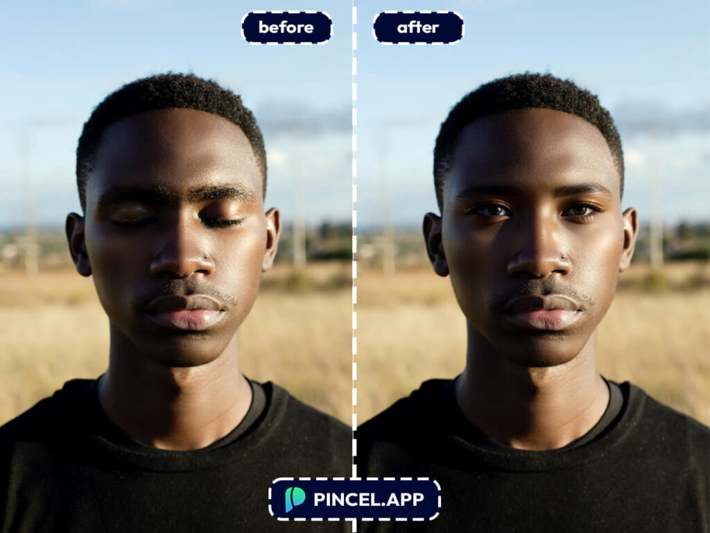 Change Face Emotions on a Photo - Pincel