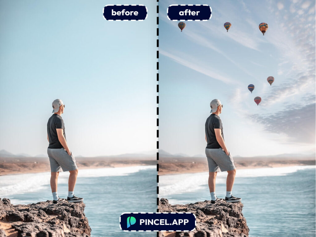 Add elements to photo using AI editor online