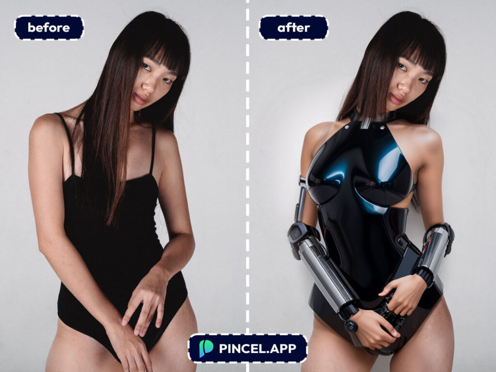 make human robot photo effect