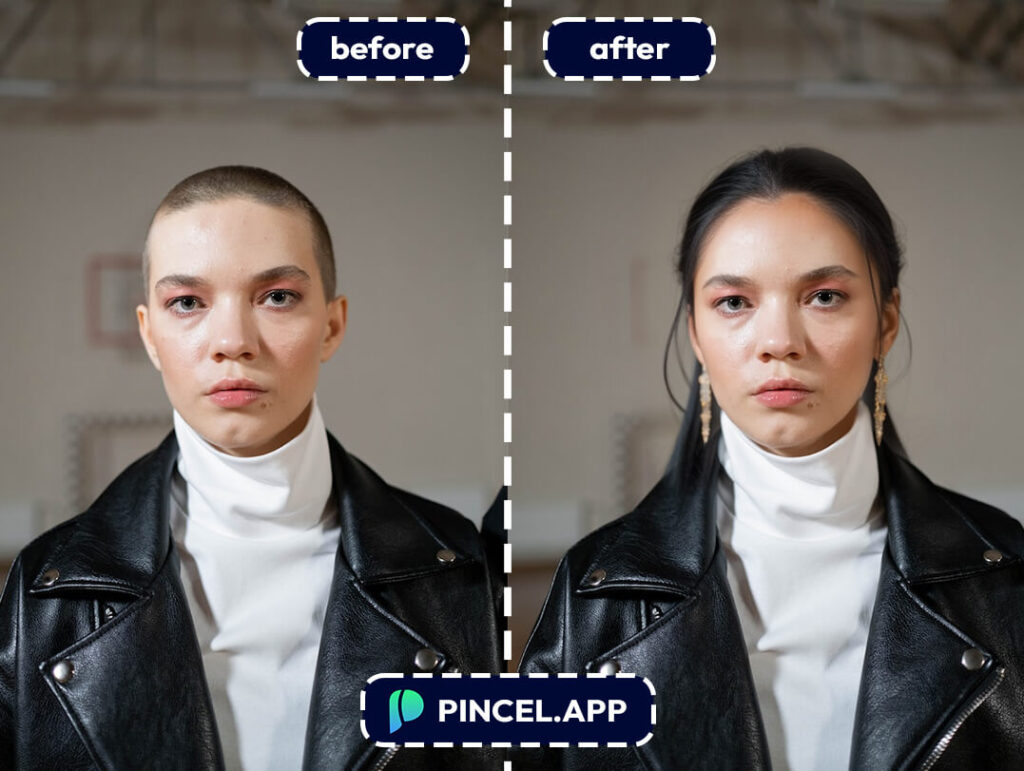 turn bald into hairstyle online
