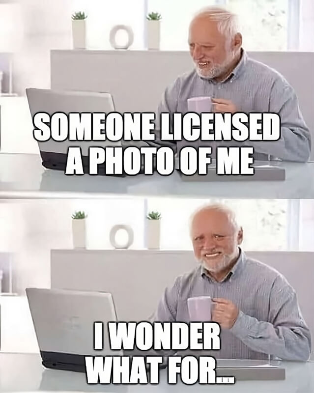 funny meme about stock photos