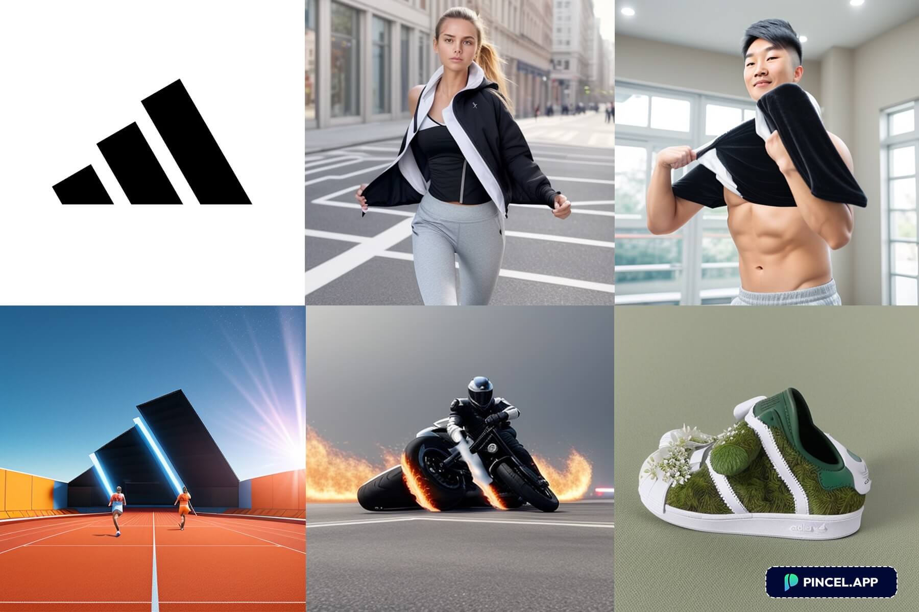 AI generated art with adidas