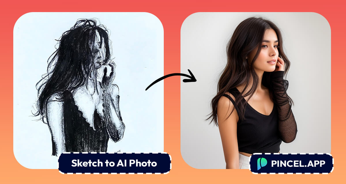 Turn sketch into real photo using AI