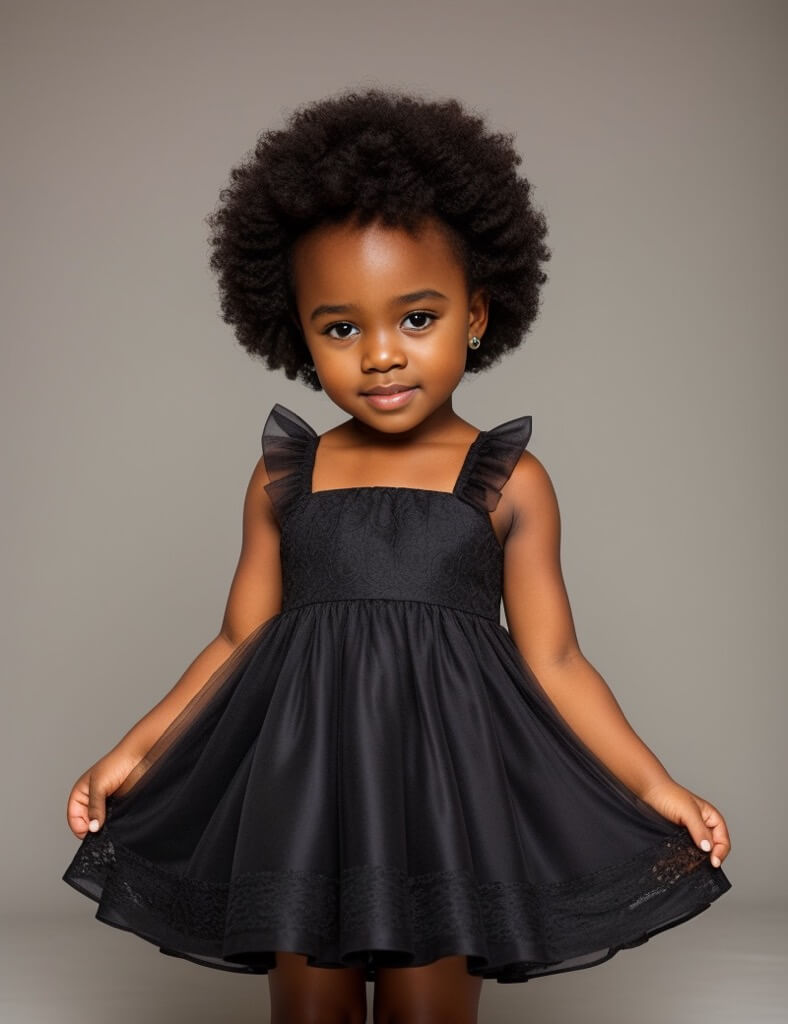 cute baby girl black dress
