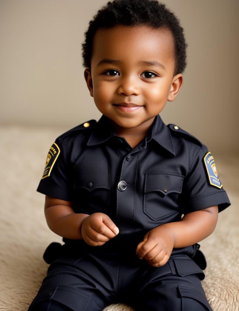 baby police officer