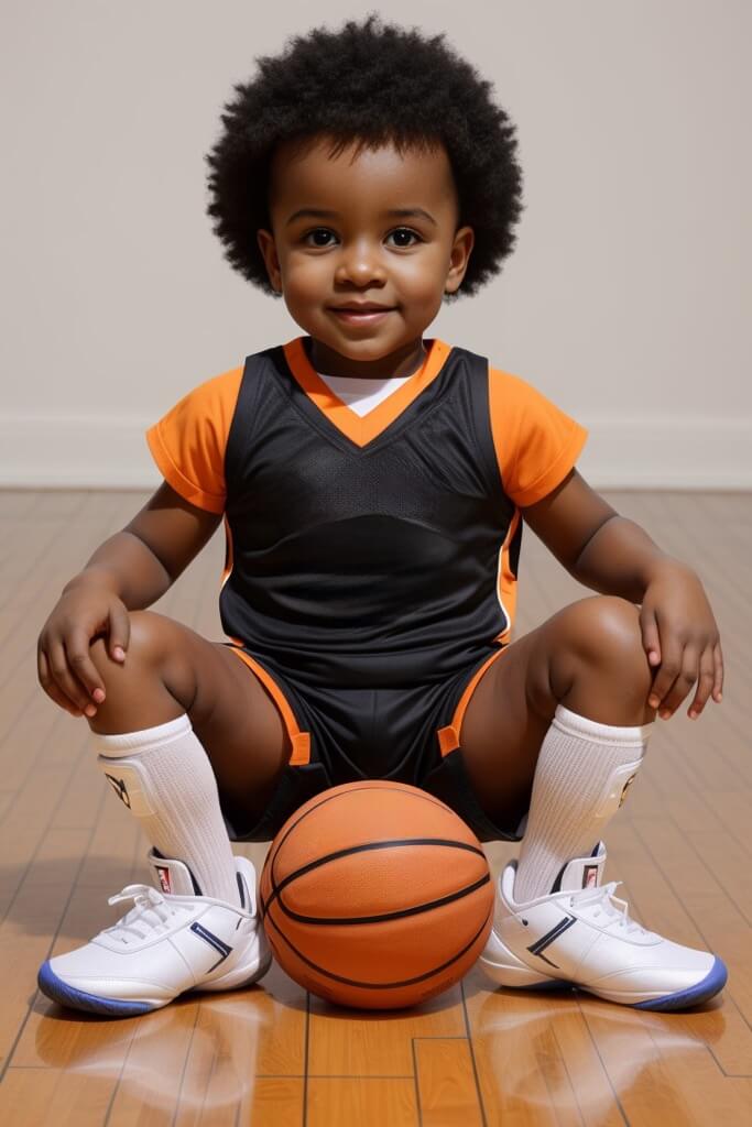 baby basketball player photo filter