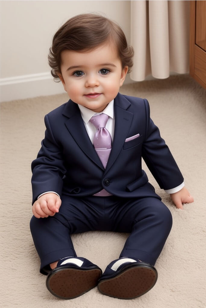 cute businessman baby boy