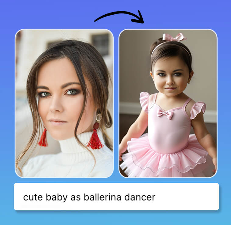 custom AI baby photo app