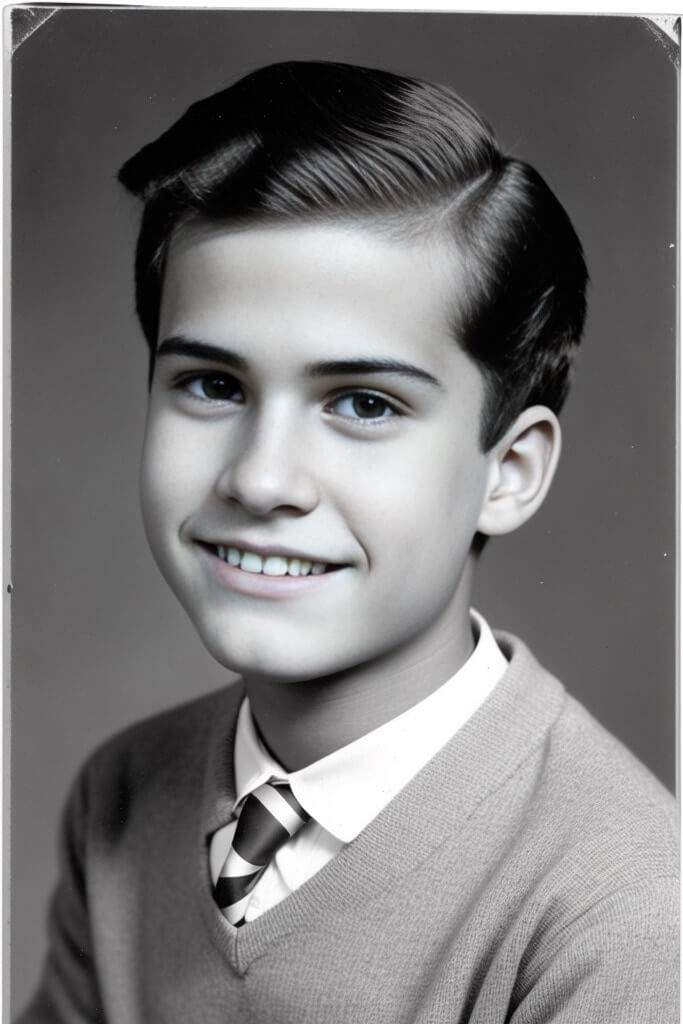 young boy yearbook photo