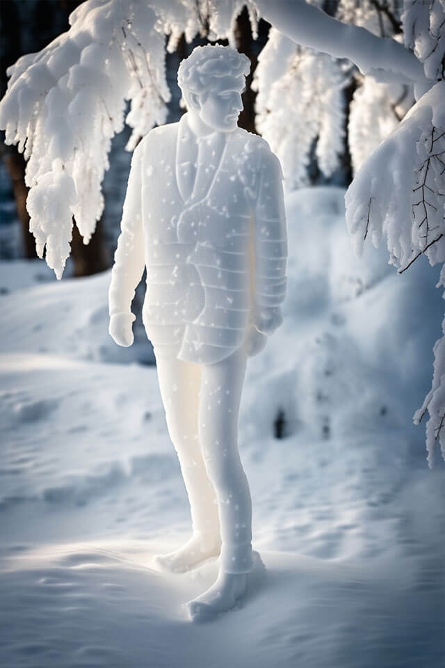 photo into frozen ice figure