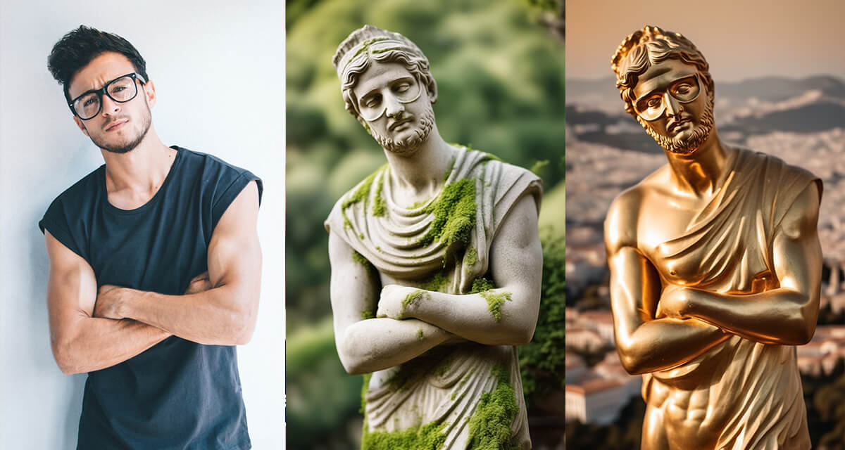 Turn Yourself Into a Greek Statue Using AI