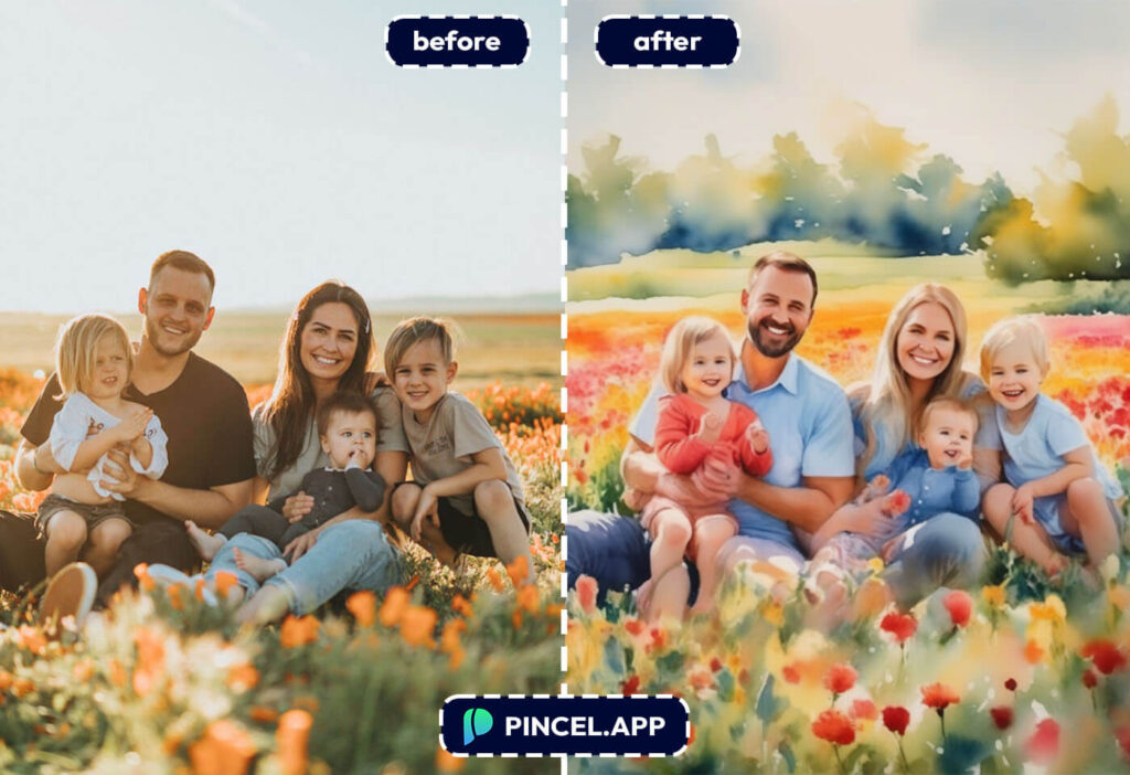 family portrait painting effect maker