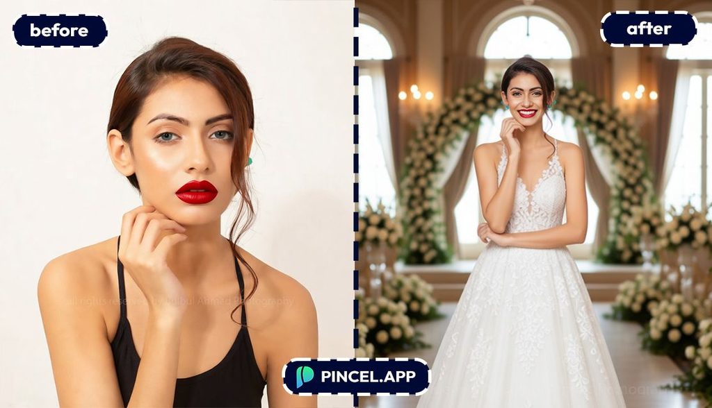 Beautiful woman posing as a realistic AI model.