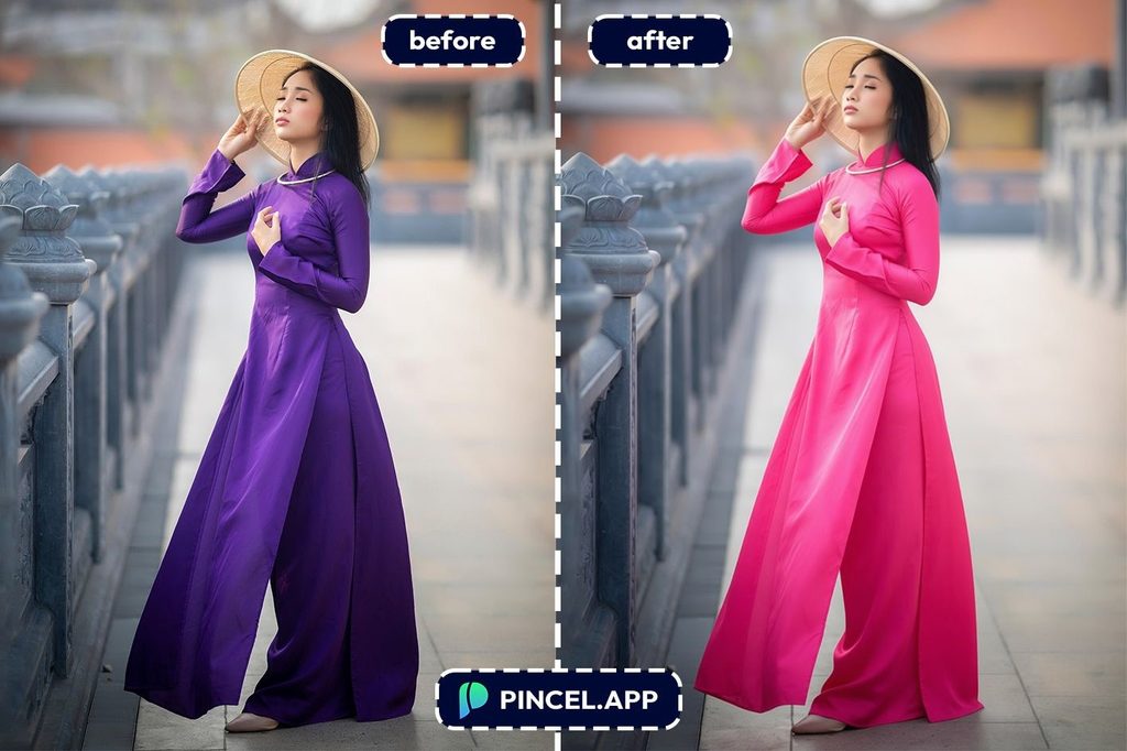 03_before-after-changing-dress-color-with-pincel-AI-asian-girl-in-purple-dress