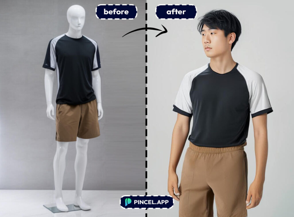 take clothes from mannequin to photo