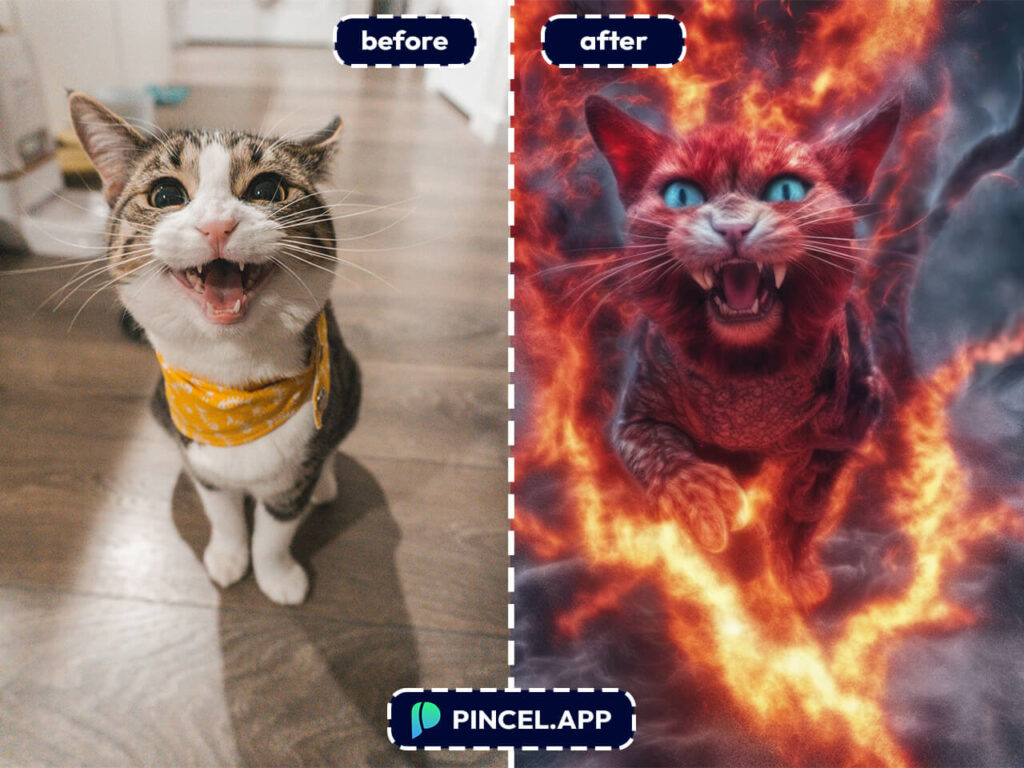 creative pet art online flames