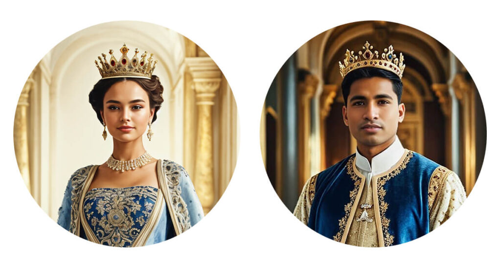 royal portraits make with AI