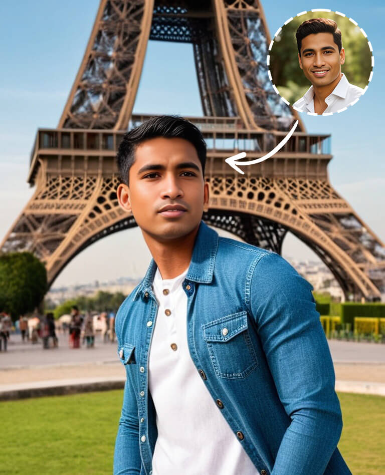 fake tourism photo maker