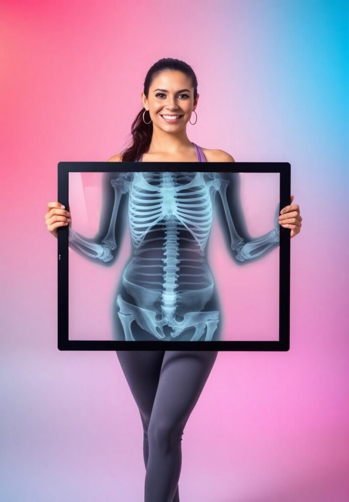 see through a body using AI