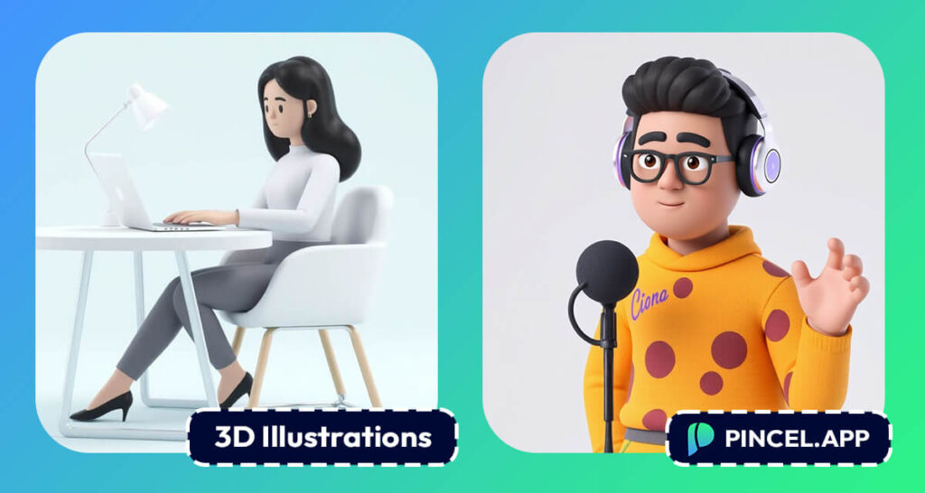 Make 3D Illustrations Using AI