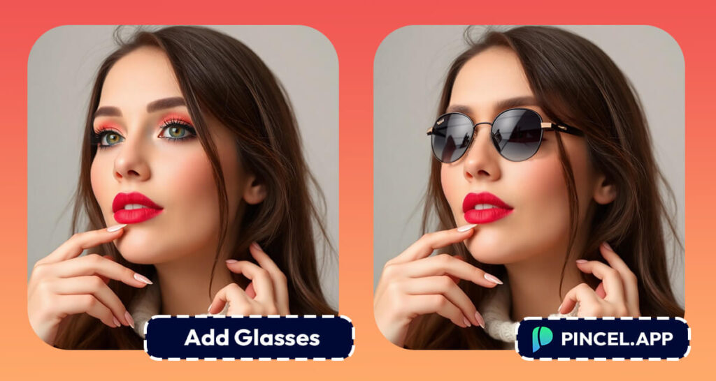 Add Glasses to a Photo Online Using AI