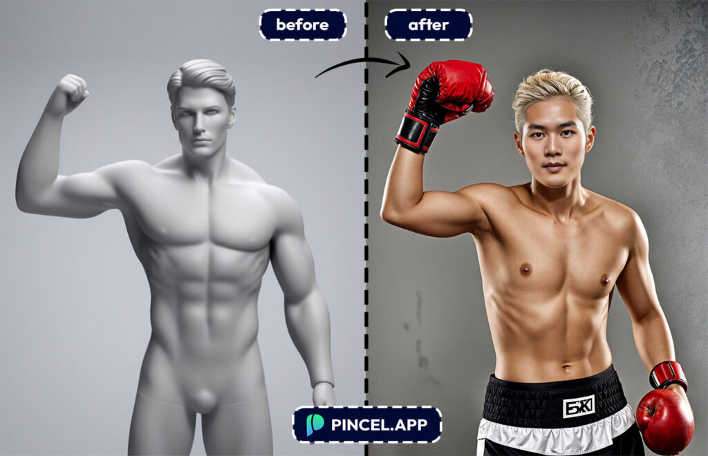 change body pose reference photo