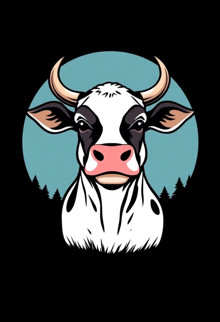 cow vector shirt