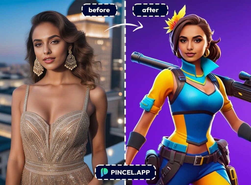 Turn Yourself into a Gaming Avatar Using AI - Pincel