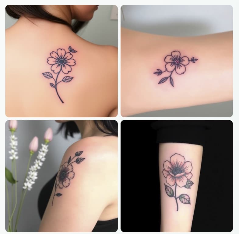 floral and flower tattoo idea generator