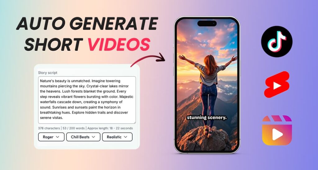 Auto-Generate Short Vertical Videos With AI