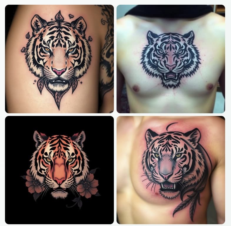 tiger tattoo ideas online with AI