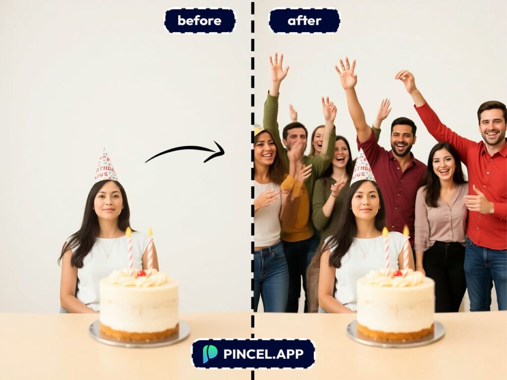 add people to background