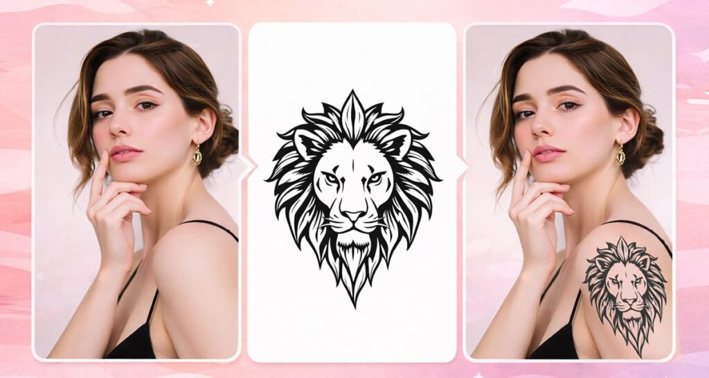 Transfer a Tattoo Design Onto a Body Photo Using AI