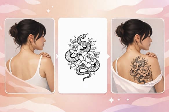 tattoo to skin image