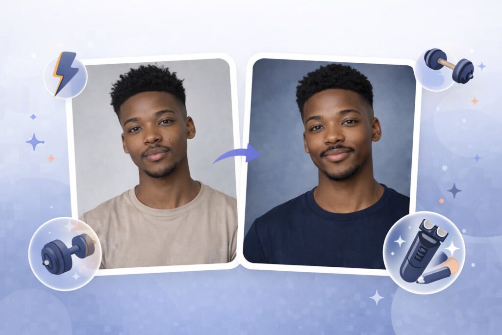 man-photo-before-after-glow-up-app