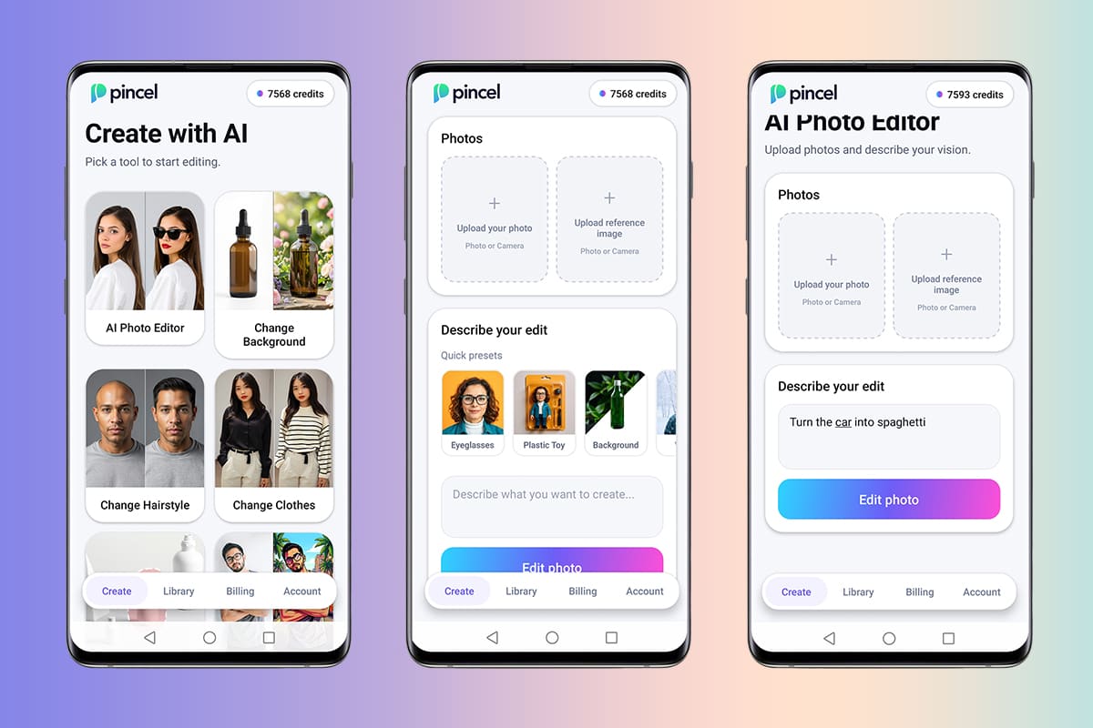 android app pincel AI version