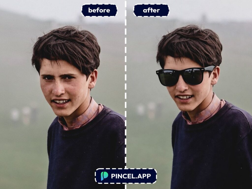 05_before-after-adding-sunglasses-with-pincel-AI-teen-posing