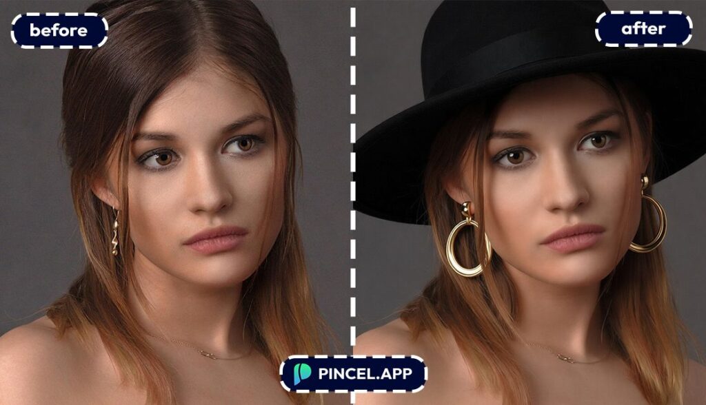 10_before-after-adding-hat-and-earrings-with-pincel-AI-model-posing