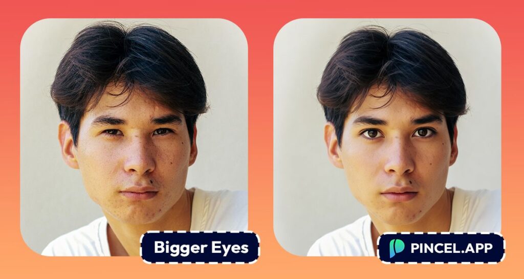 Make Eyes Bigger on Photo Using AI