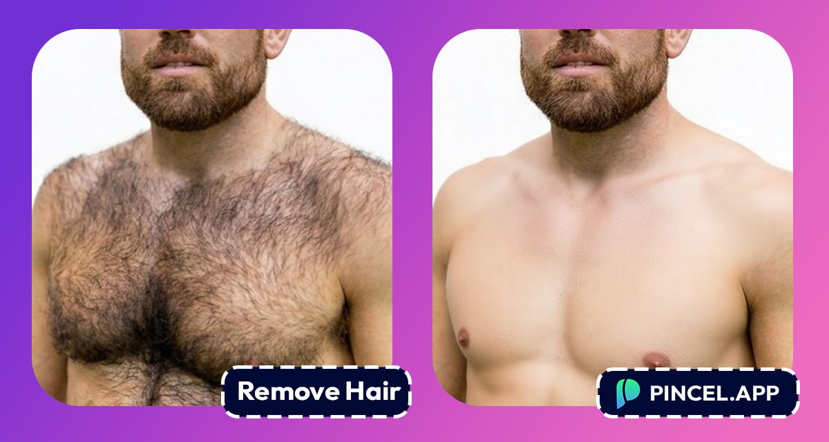 Remove Body Hair From Photos Using AI - Pincel