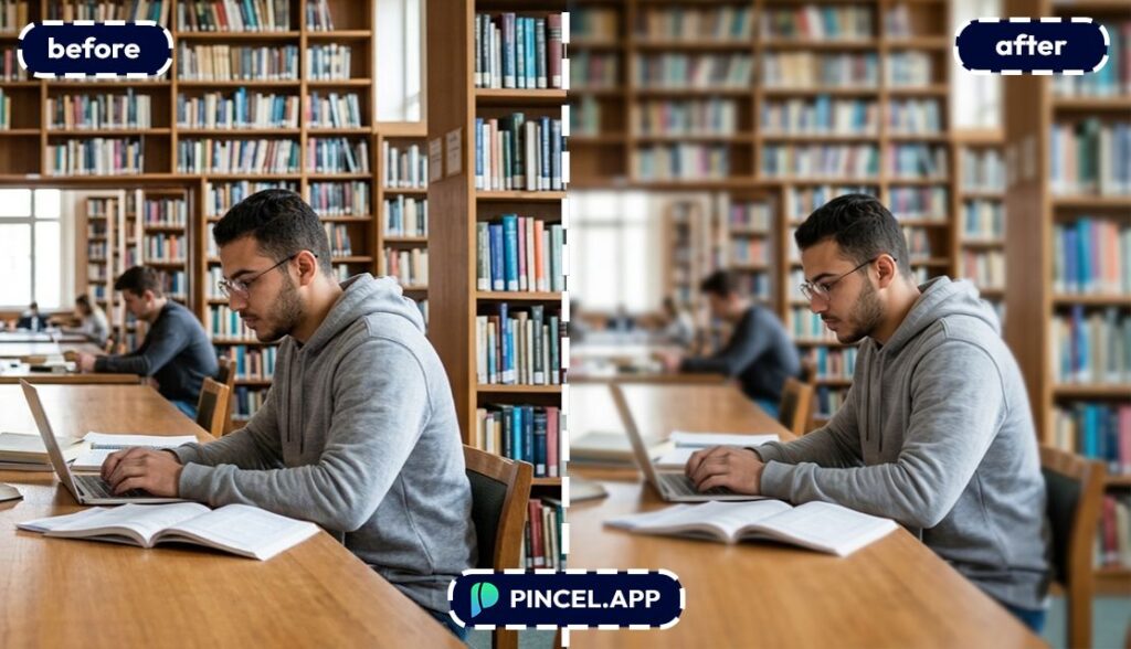 before-after-blur-background-student-sitting-in-library