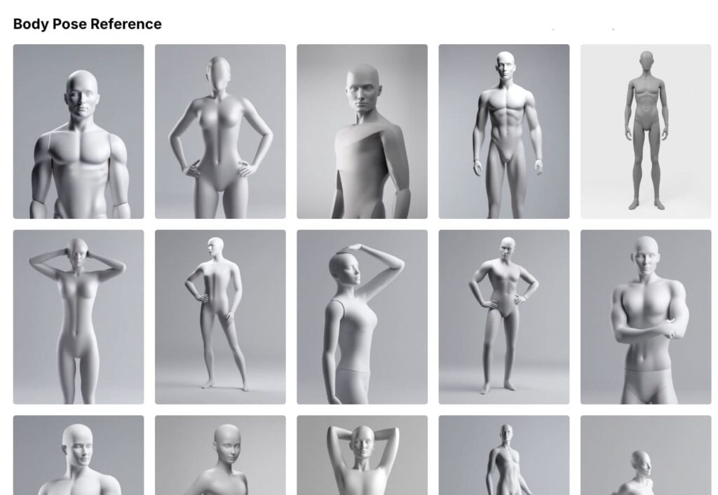 control or change body pose with ai